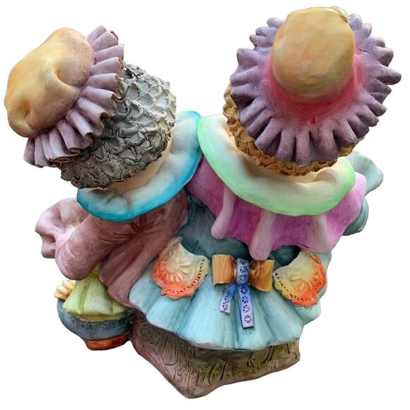 Handmade Circus Clown Kids Ceramic Sculpture Figure Made in Colombia by Guzman - Picture 7 of 9
